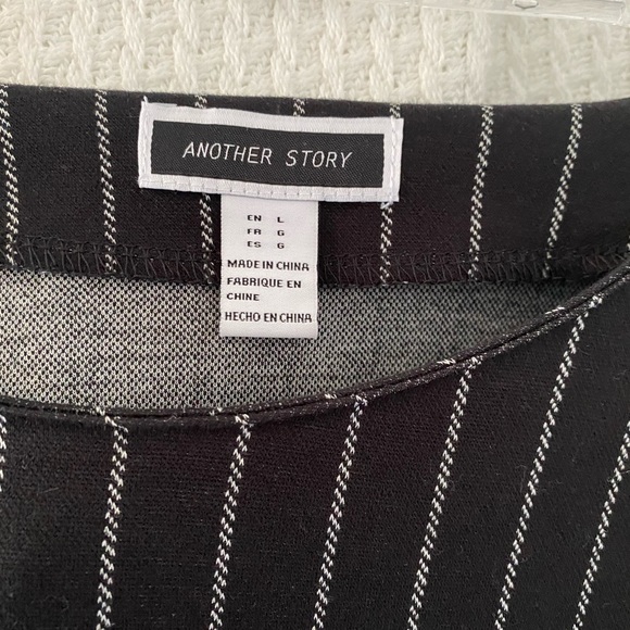 Charcoal black pinstripe dress - Picture 2 of 2